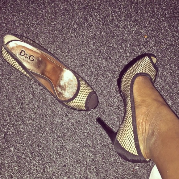 D&G Peep Toe Pimps🖤🖤 - Picture 1 of 8